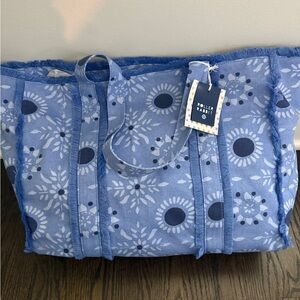 Roller Rabbit x Target Blue Fringe Tote Bag